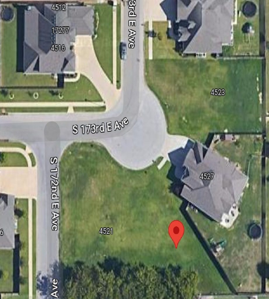 A map of the neighborhood showing the location of the house.